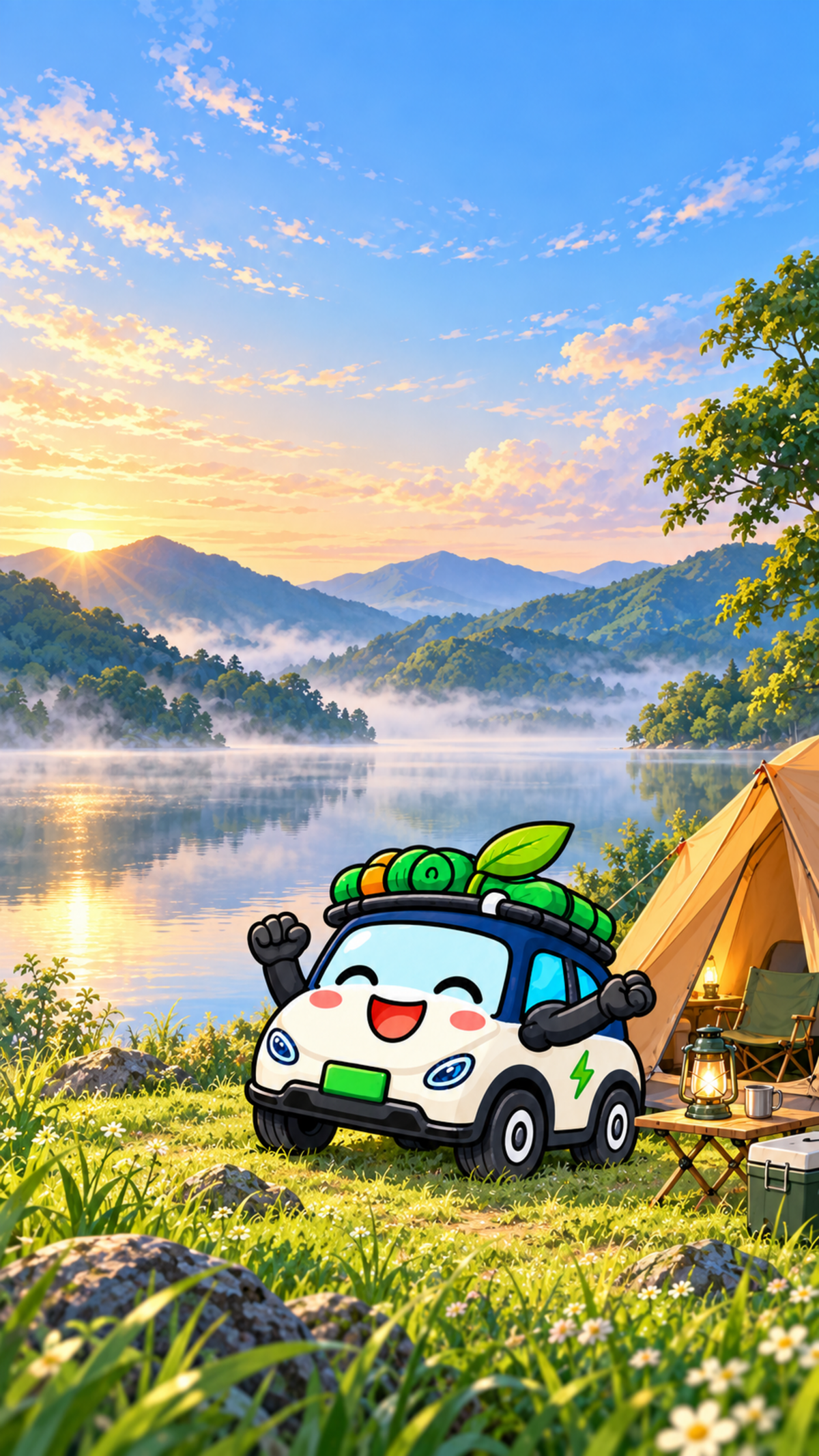 エコたびくん 九州の朝景